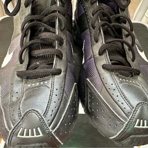 Women's Black and Purple Sneakers